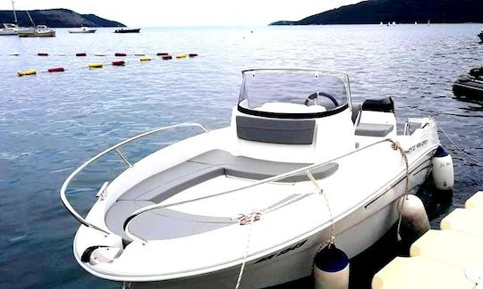 Charter boat for sea trips in Herceg Novi, Montenegro