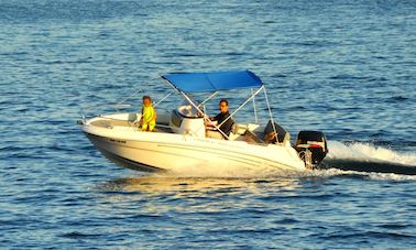 Charter boat for sea trips in Herceg Novi, Montenegro