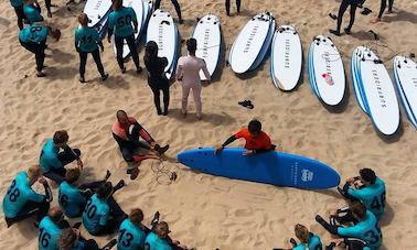 Increíbles vacaciones de surf con alojamiento y desayuno de 7 días en Encarnação, Lisboa