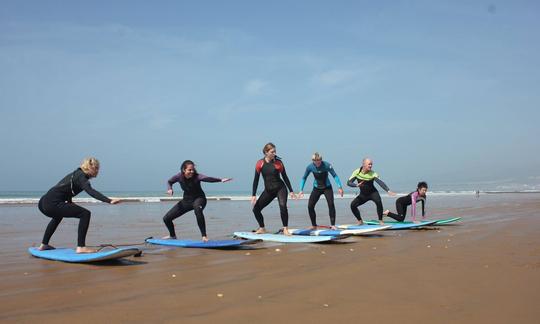 Surf and Yoga Vacation with Moroccan and German Surfer Souls in Taghazout, Morocco