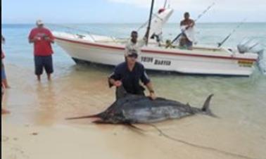 Ótima viagem de pesca na Rivière Noire, Maurício