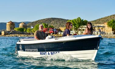 Rent this boat for up to 6 people for €85 an hour in Lasithi, Greece