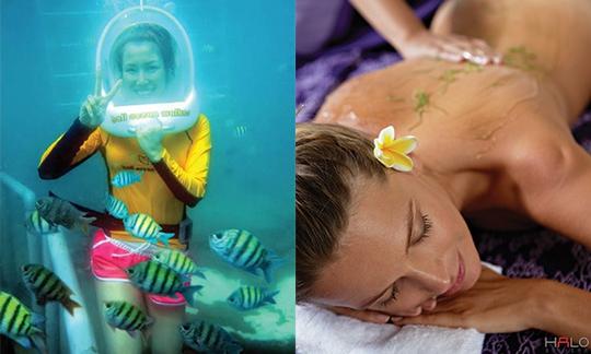 Disfrute de Ocean Walker y disfrute de los finlandeses en Bali, Indonesia, con un paquete de spa