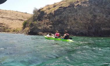 Aventura en kayak con fondo de cristal en San Cristóbal y Nieves