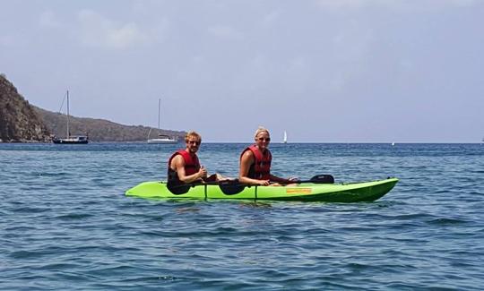 Tandem Kayak Rental on Cockleshell Bay in Saint Kitts and Nevis