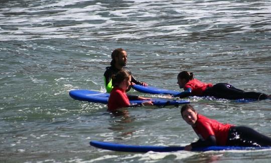 Aulas de surf na onda mais longa da mão direita, Imsouane, Marrocos