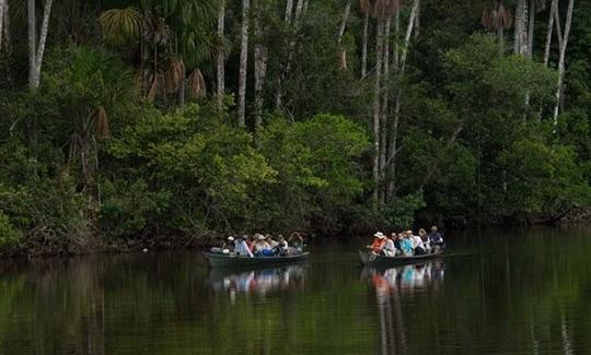 Descubra o rio Madre de Dios do Perú de barco