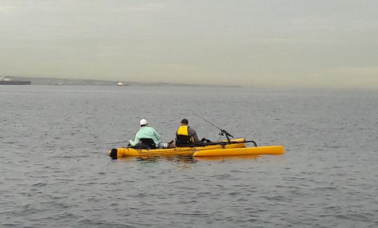 Pesca de caiaque nas Maurícias