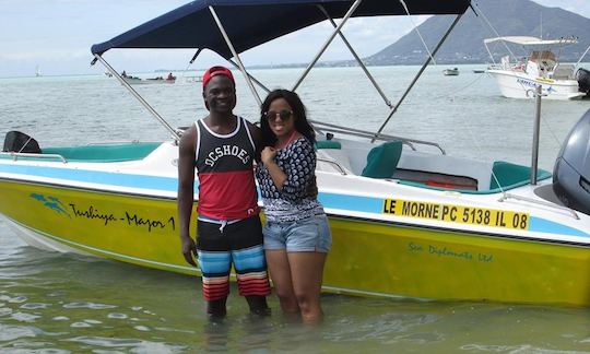 Private Dolphin Tour on a Bowrider for 6 People in Black River, Mauritius