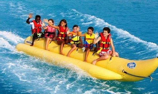 Awesome Banana Boat Ride Experience in Ngwesaung, Myanmar!