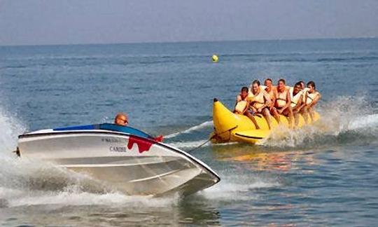 Awesome Banana Boat Ride Experience in Ngwesaung, Myanmar!