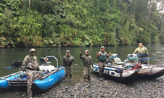 Excursion guidée de pêche à la mouche avec Don Pedro dans les rivières Rio Bueno, au Chili