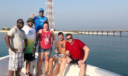 Group picture at Qaruh island