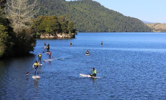 Paddle Boarding on Lake Okareka Rotorua NZ