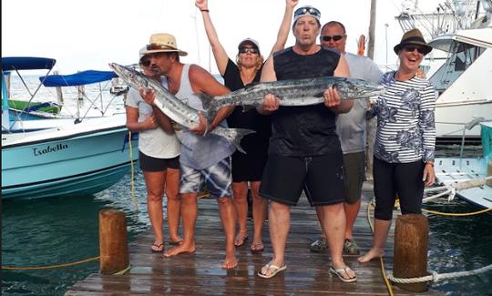 Location de pêche privée pour 6 personnes sur un bateau Imemsa de 29 pieds à Cancún