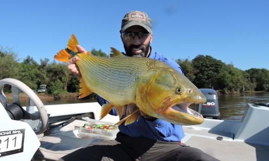 Profitez du meilleur pavillon de pêche Dorado à Salto, en Uruguay, en dériveur avec guide uniquement