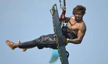 Private Kitesurfing Lesson with 100 Feet  IKO Center in Santa Maria, Cape Verde