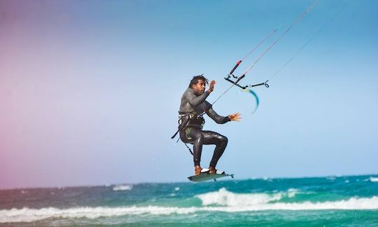 Private Kitesurfing Lesson with 100 Feet  IKO Center in Santa Maria, Cape Verde