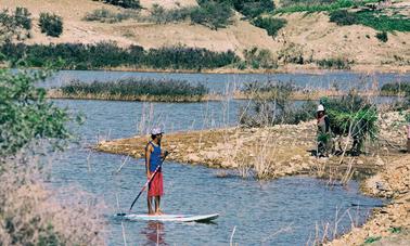 Leçon de paddleboard avec un instructeur professionnel à Essaouira, Maroc