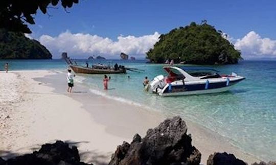 Aluguel de lanchas com 1 ou 2 motores disponíveis em Ao Nang Krabi, Tailândia