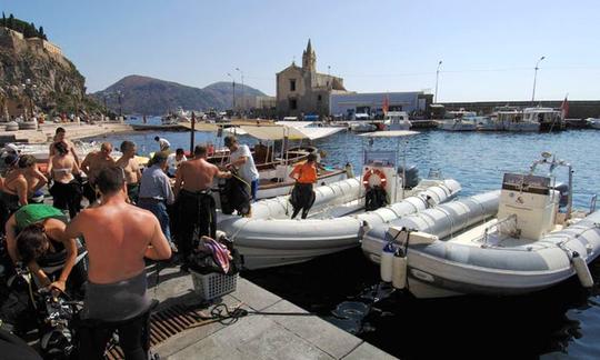 Passeios de mergulho RIB em Lipari