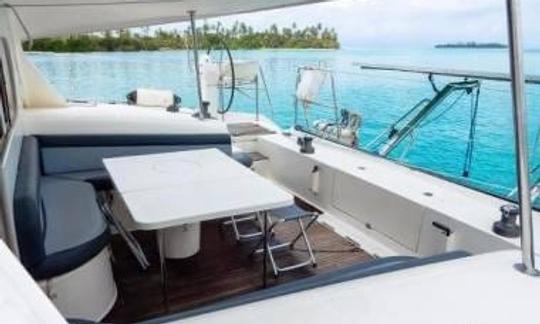 Location avec équipage sur un catamaran à voile Lagoon de 55 pieds dans les îles San Blas, Panama