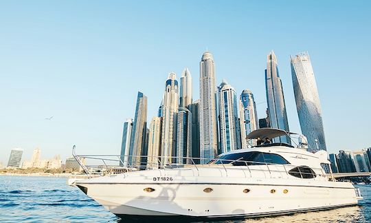 70' Power Mega Yacht Rental in Dubai Marina, Dubai for 22 person!