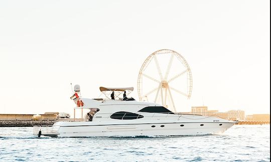 70' Power Mega Yacht Rental in Dubai Marina, Dubai for 22 person!