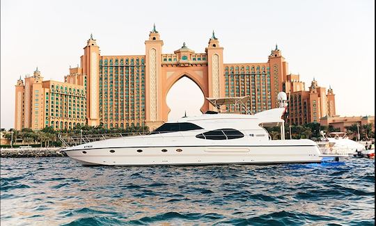 70' Power Mega Yacht Rental in Dubai Marina, Dubai for 22 person!