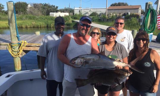 Viagem de pesca costeira/offshore na praia de Norfolk/VA com o capitão Lou