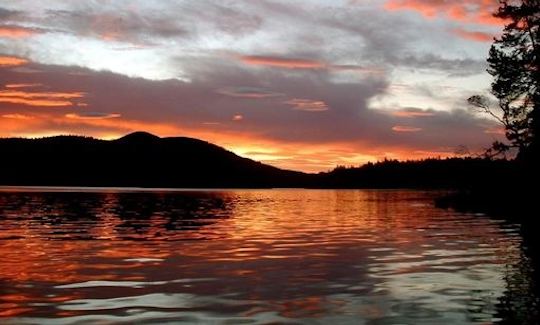 Sunset off Quadra Island