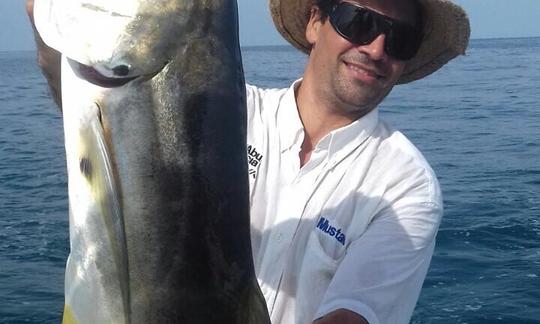 EXCURSION DE PÊCHE sur un bateau Shamrock de 26 pieds à Playa Blanca, Cocle, Panama