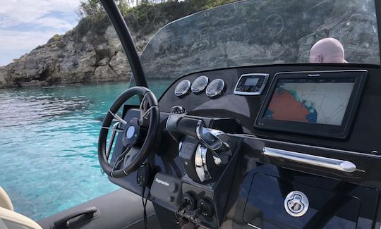 Techonull 909 RIB for 8 Person Available (Rent this boat only with Skipper) in Agios, Georgios