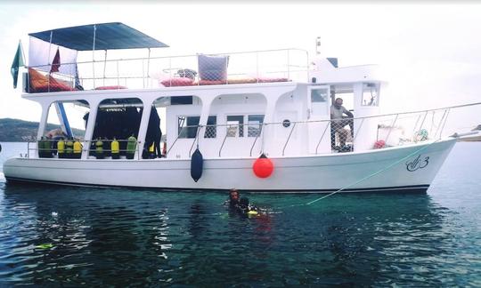 Descubra o mergulho de barco em Ayvalık, Turquia