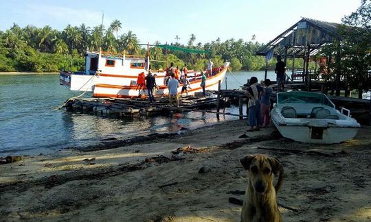 40ft Trawler Fishing Charter for 5 People in Ngwesaung, Myanmar