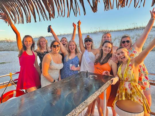 Destin Private Tiki Boat Catamaran for up to 18 passengers!