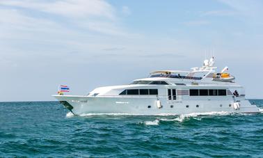 Magnificent 110' Broward Luxury Superyacht for Charter in Pattaya, Thailand