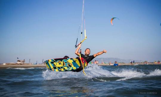 Aula de kitesurf em Ulcinj, Montenegro