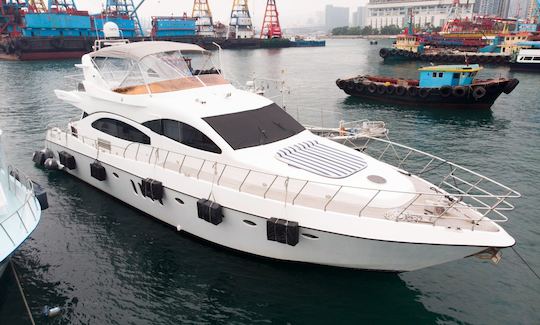 Azimut 78 Power Mega Yacht For 30 People in Hong Kong Island