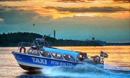 MsDiana Classic Swedish Taxi boat water Taxi and event boat in Stockholm