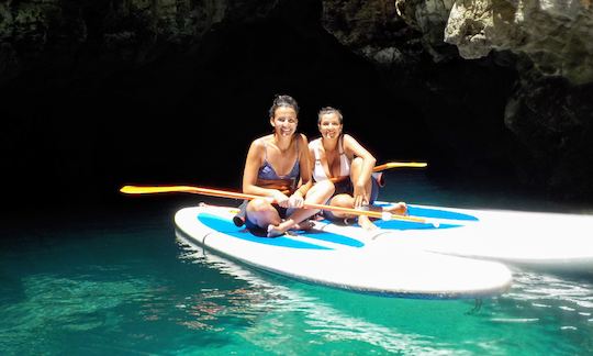 Beautiful caves with turquoise water