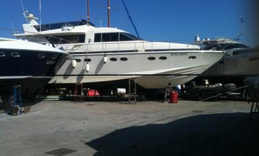 Crewed Posillipo Technema 58 Motor Yacht Charter for 8 People in Terracina, Italy