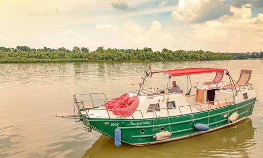 Our boat on the Danube river.