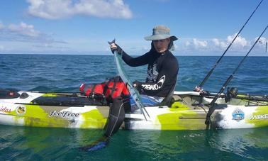 Aventura de pesca de caiaque na Ilha Maurícia