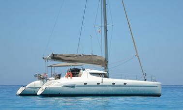 Okeanos 46ft Bahia Fountaine Pajot Rental in Ornos, Mykonos, Greece