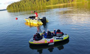 15-Minutes Towing Toys Rides in Hollola, Finland!