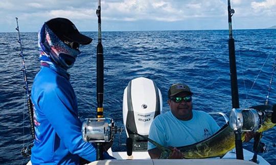 Viagem de pesca em alto mar de meio dia para 8 pessoas nas Ilhas da Baía de Hunduras!