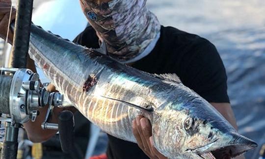 Viagem de pesca em alto mar de meio dia para 8 pessoas nas Ilhas da Baía de Hunduras!