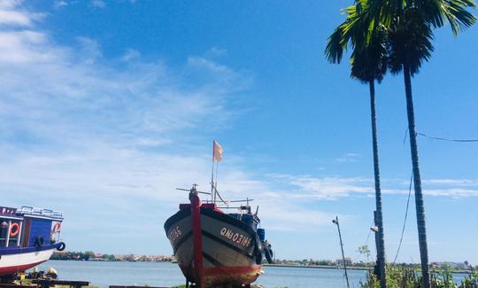 lovely coastal with fishing boat