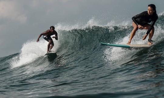 Surfing Lesson with Talented and Super Friendly Instructor in Kecamatan Kediri, Bali